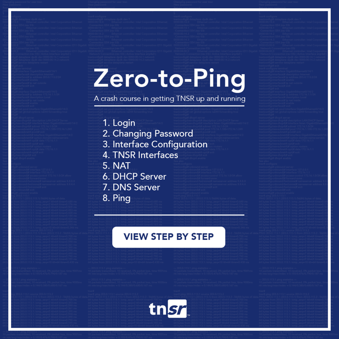 Zero to Ping